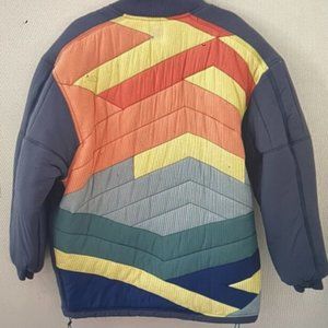 Free People Midnight Moon Bomber Puffer Jacket Anthropologie style Size L